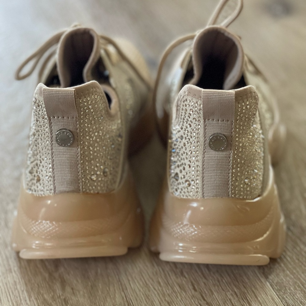 Sneaker Steve Madden Maxima Donna, Blush Multi, Taglia 8, Tomaia In Maglia, Suola In Gomma, Tacco 4,4 Cm - 2
